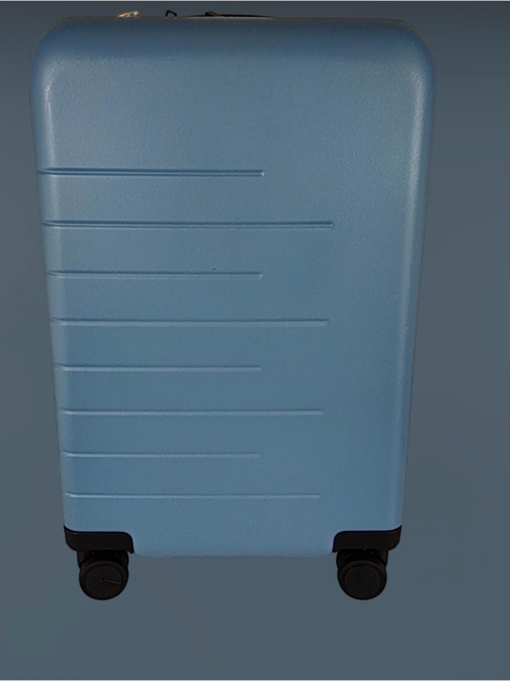 Light Blue Hard Shell Carry-On Spinner